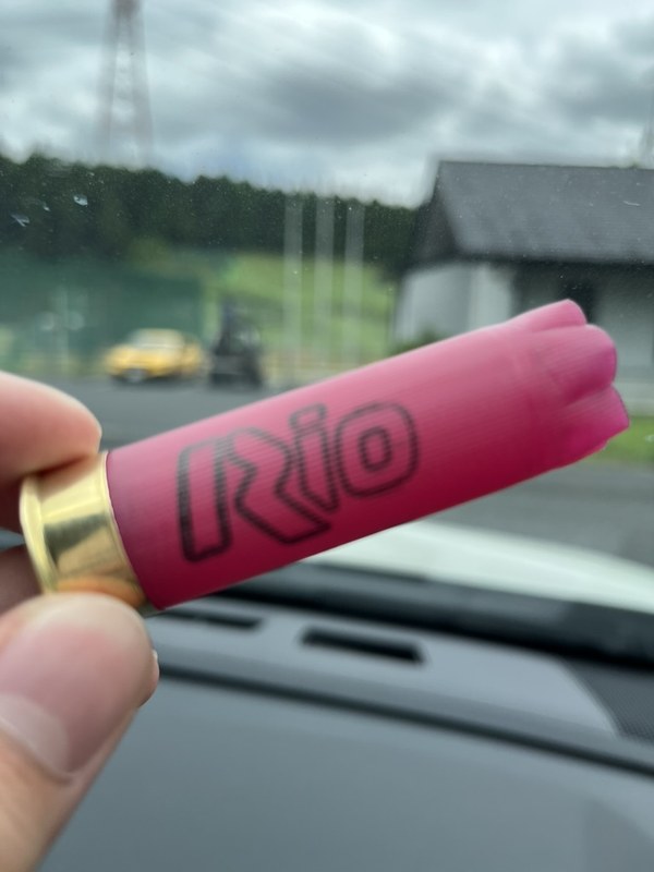 射撃教習で使ったRIO 9号の空薬莢